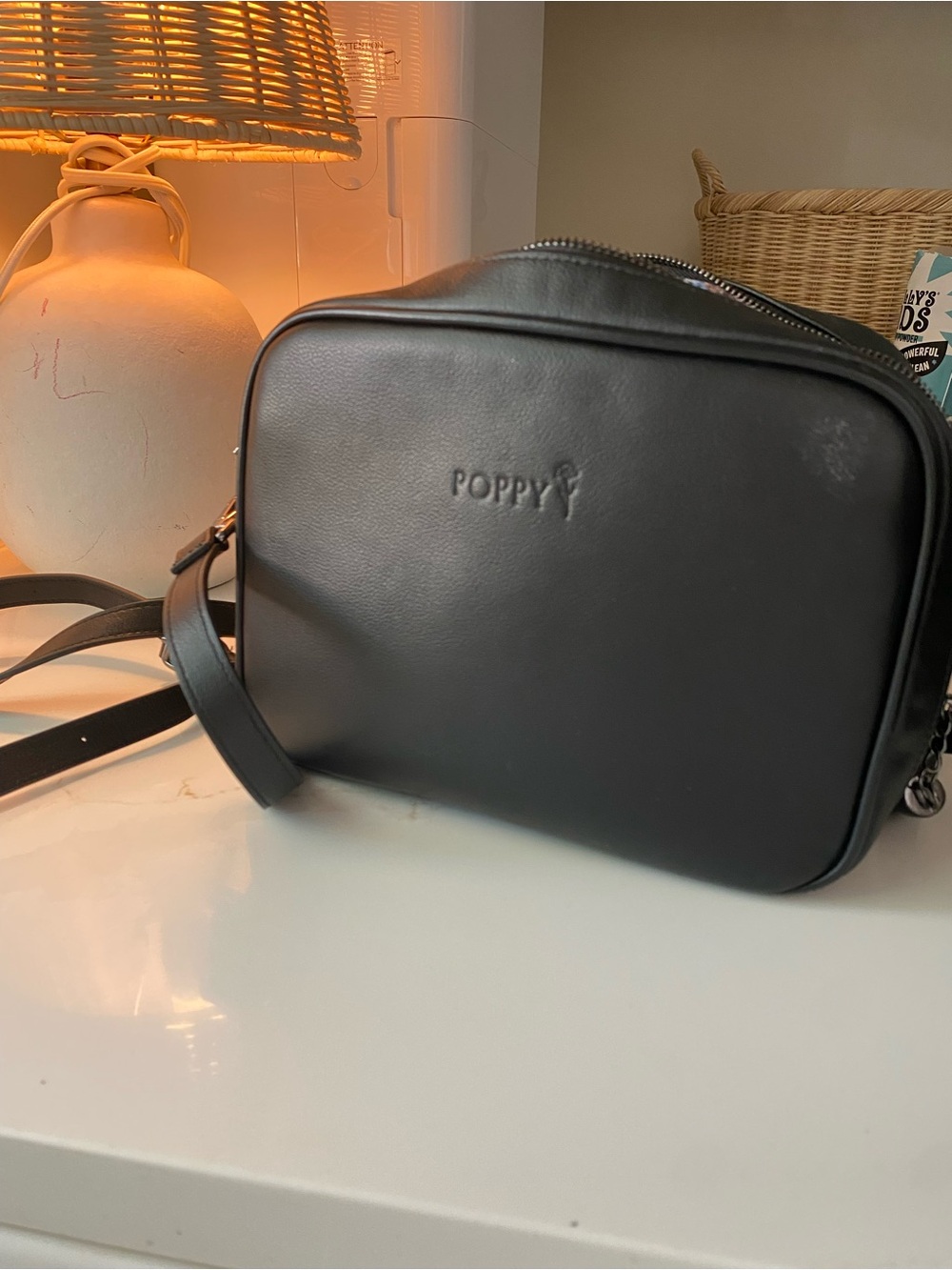 Poppy Leather Toddler Diaper Purse